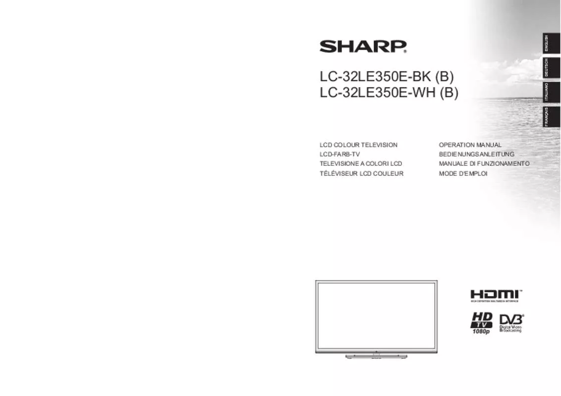 Mode d'emploi SHARP LC32LE350EBK/EWH