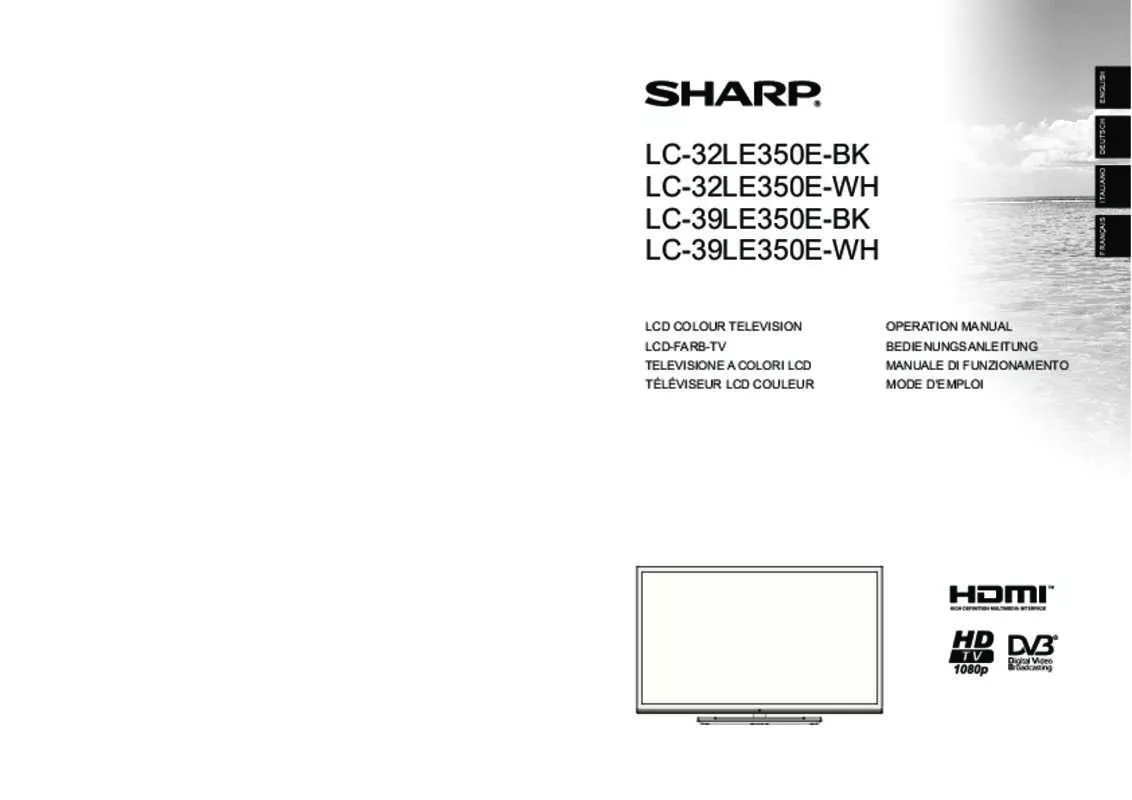 Mode d'emploi SHARP LC3XLE350EBK/EWH