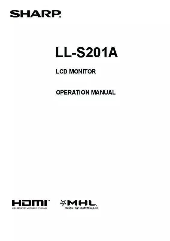 Mode d'emploi SHARP LL-S201A