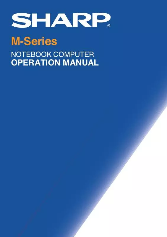 Mode d'emploi SHARP PC-M100