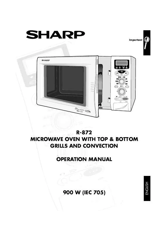 Mode d'emploi SHARP R-872