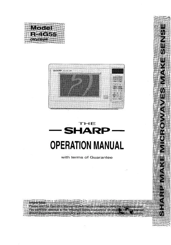 Mode d'emploi SHARP R4G56M