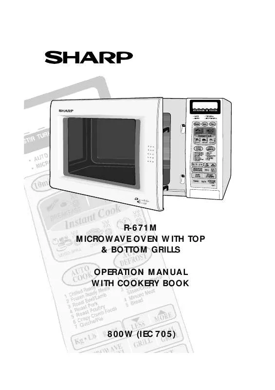 Mode d'emploi SHARP R671M