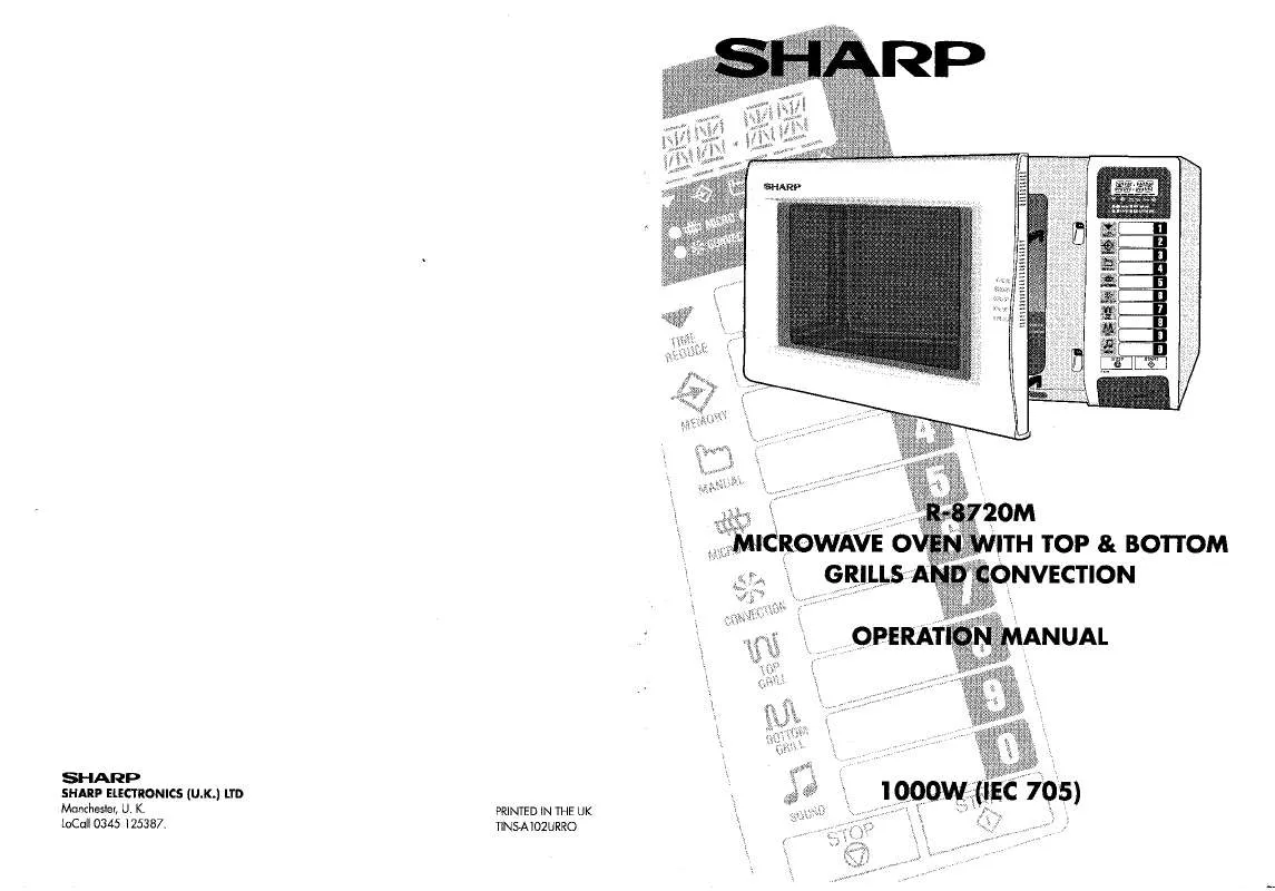 Mode d'emploi SHARP R8720M
