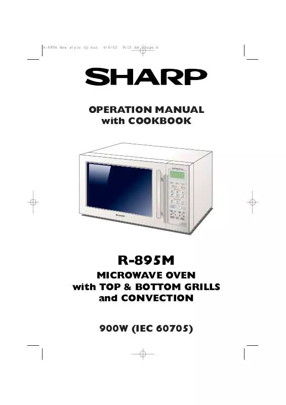 Mode d'emploi SHARP R895M