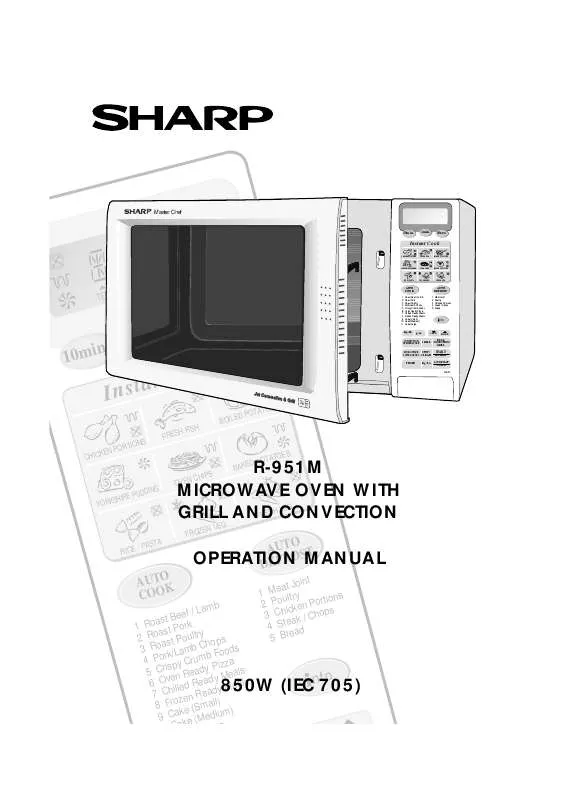 Mode d'emploi SHARP R951M