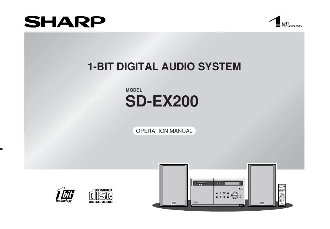 Mode d'emploi SHARP SD-EX200