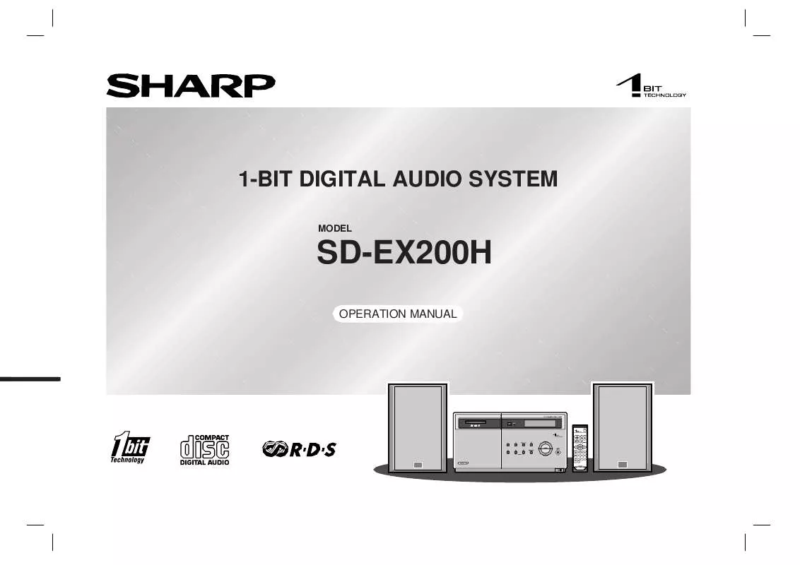 Mode d'emploi SHARP SDEX200