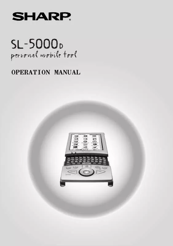 Mode d'emploi SHARP SL5000D