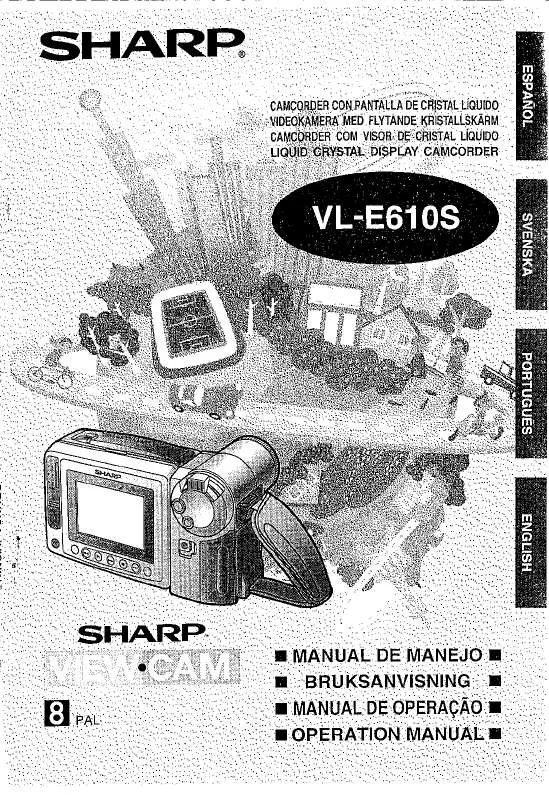 Mode d'emploi SHARP VL-E610S