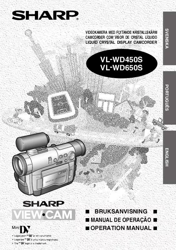 Mode d'emploi SHARP VL-WD450S/WD650S