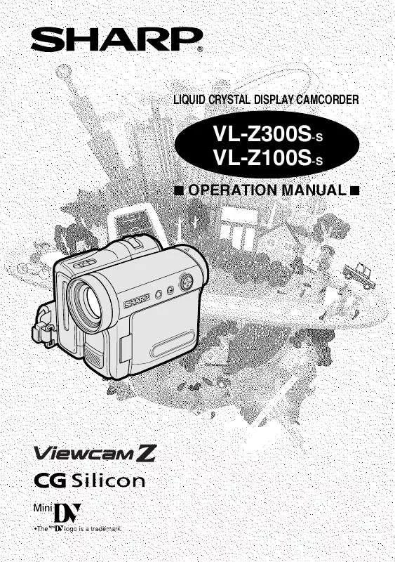Mode d'emploi SHARP VL-Z100S