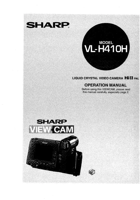 Mode d'emploi SHARP VL-H410H