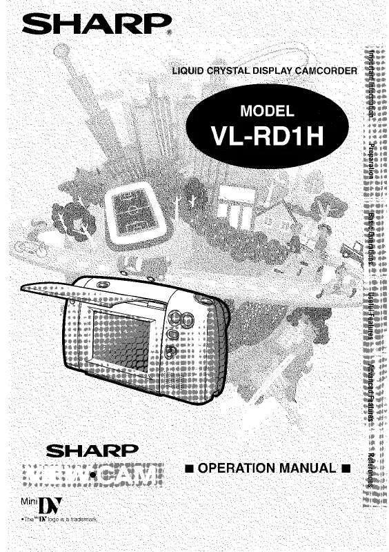 Mode d'emploi SHARP VL-RD1H