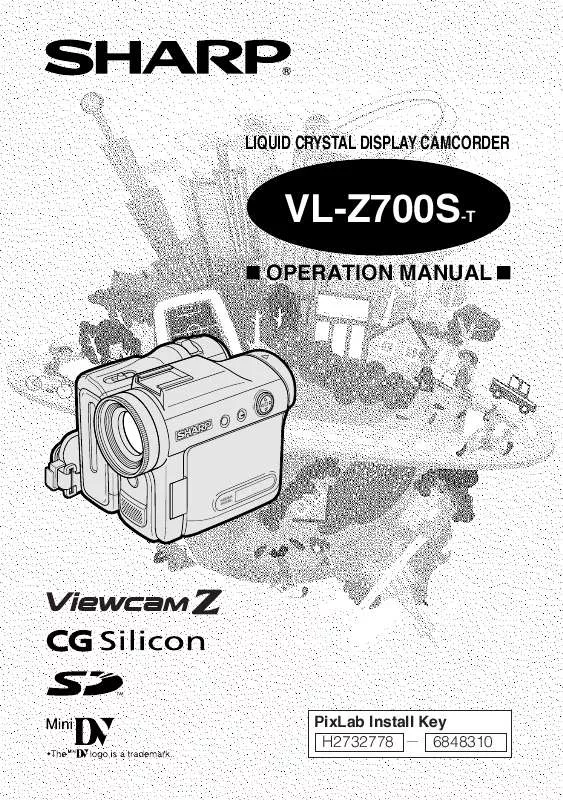 Mode d'emploi SHARP VL-Z700S