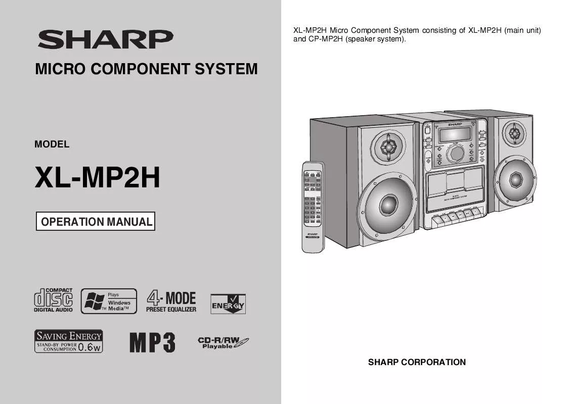 Mode d'emploi SHARP XL-MP2
