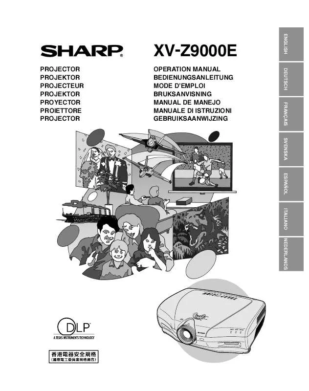 Mode d'emploi SHARP XV-Z9000E