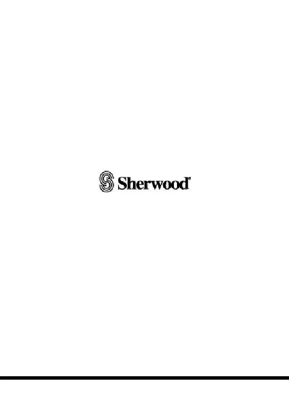 Mode d'emploi SHERWOOD PM-9901