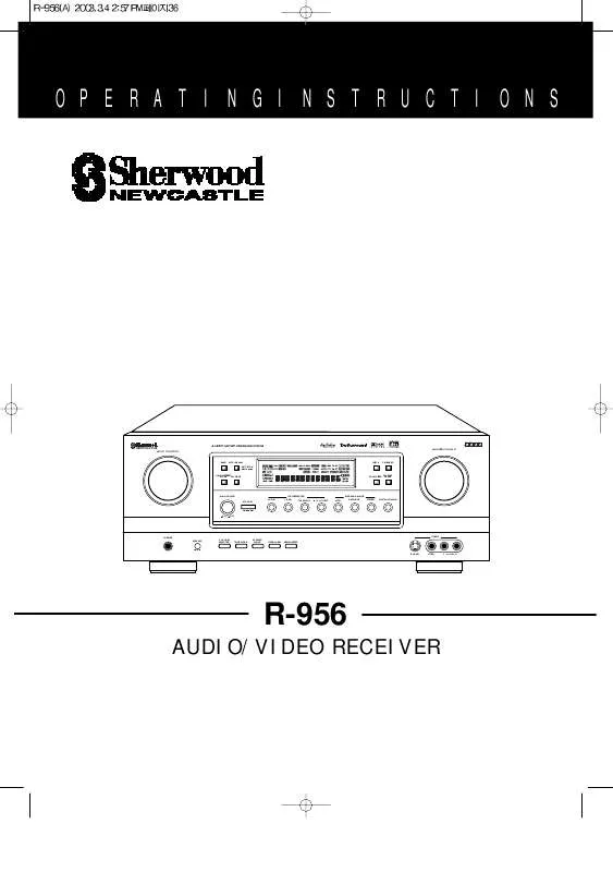 Mode d'emploi SHERWOOD R-956
