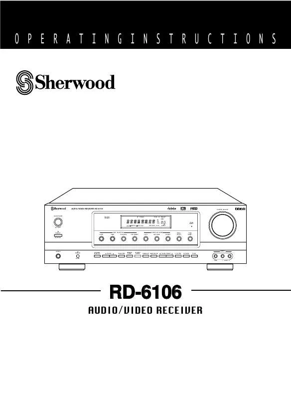 Mode d'emploi SHERWOOD RD-6106
