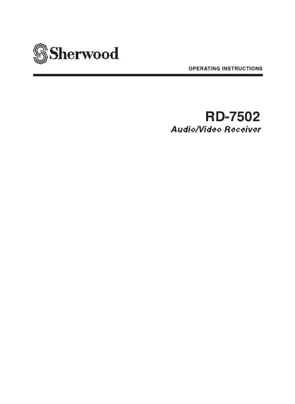 Mode d'emploi SHERWOOD RD-7502