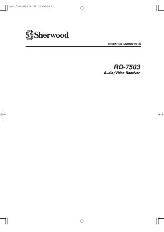 Mode d'emploi SHERWOOD RD-7503