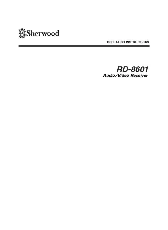 Mode d'emploi SHERWOOD RD-8601