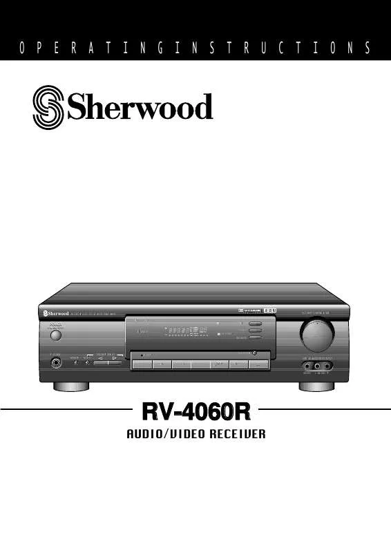 Mode d'emploi SHERWOOD RV-4060R