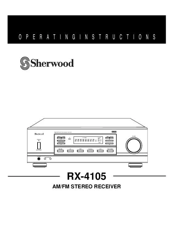 Mode d'emploi SHERWOOD RX-4105