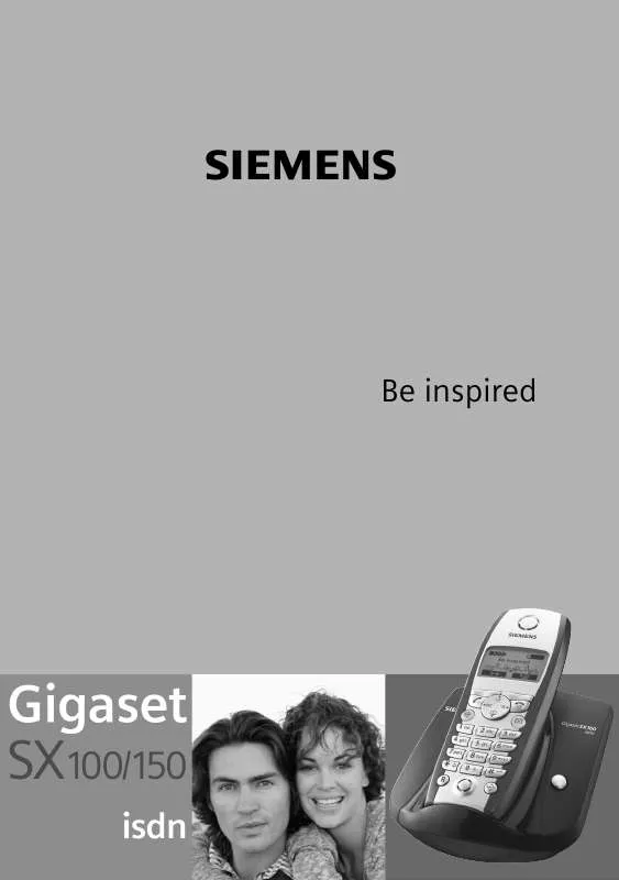 Mode d'emploi SIEMENS GIGASET SX100 ISDN