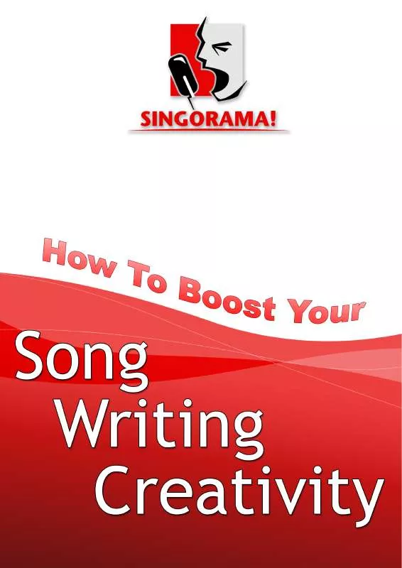 Mode d'emploi SIGORAMA SONG WRITING CREATIVITY