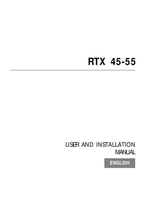 Mode d'emploi SIM2 RTX 45