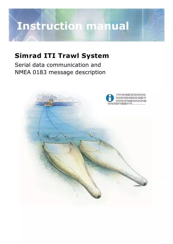 Mode d'emploi SIMRAD ITI TRAWL SYSTEM