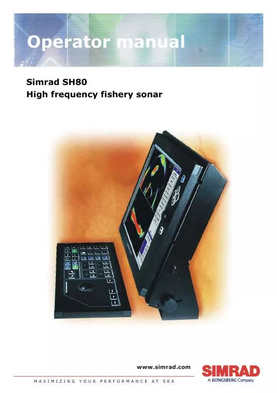 Mode d'emploi SIMRAD SH80