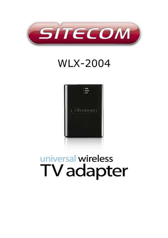 Mode d'emploi SITECOM WLX-2004