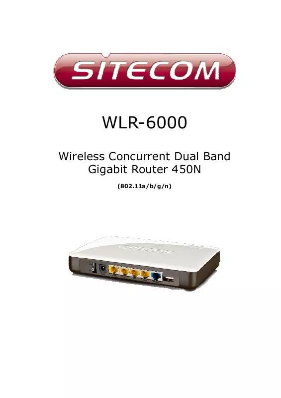 Mode d'emploi SITECOM WLR-6000