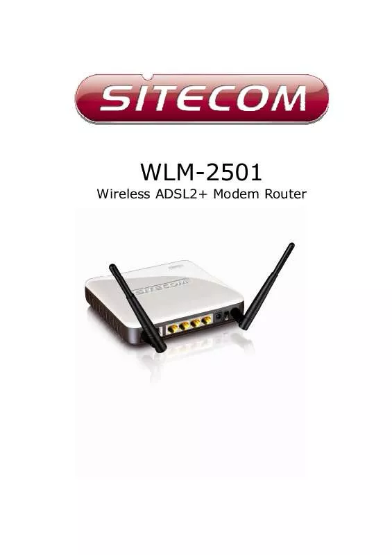 Mode d'emploi SITECOM WLM-2501