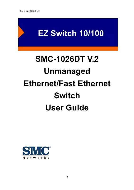 Mode d'emploi SMC EZ1026DT