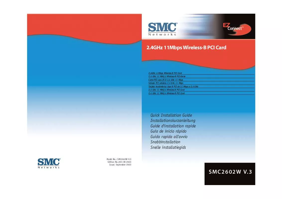 Mode d'emploi SMC 2602W V.3