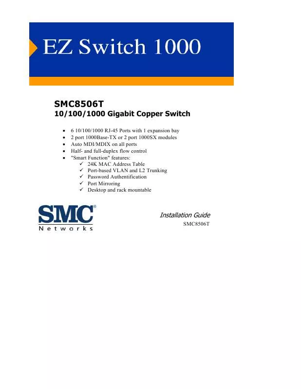 Mode d'emploi SMC 8500GT