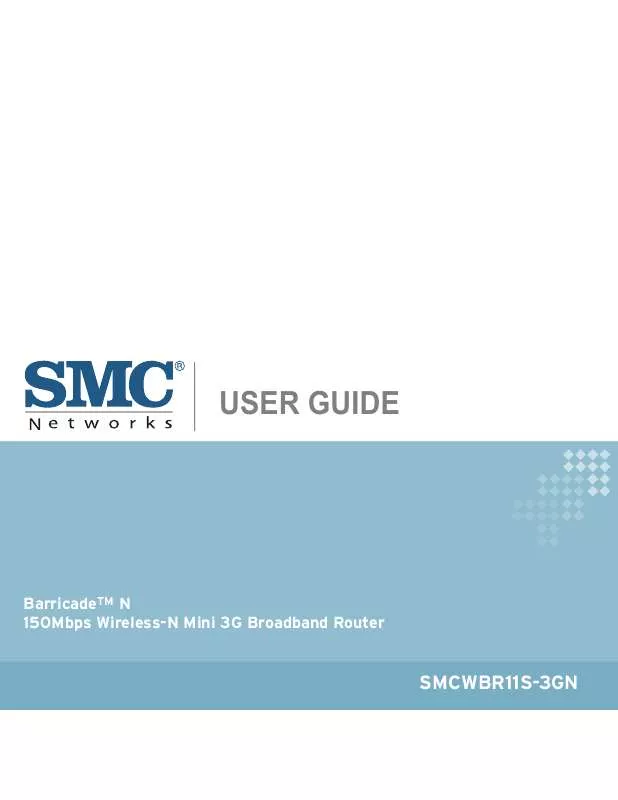 Mode d'emploi SMC WBR11S-3GN