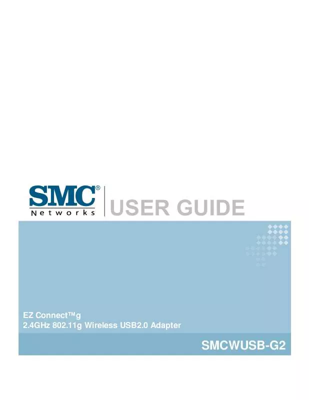 Mode d'emploi SMC WUSB-G2