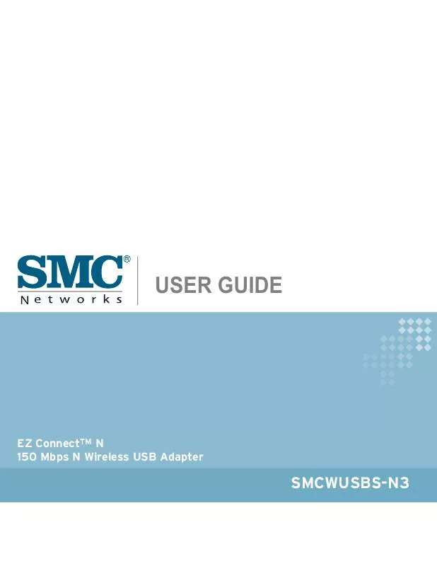 Mode d'emploi SMC WUSBS-N3