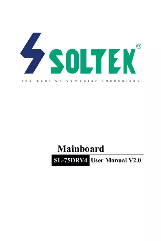 Mode d'emploi SOLTEK SL-75DRV4