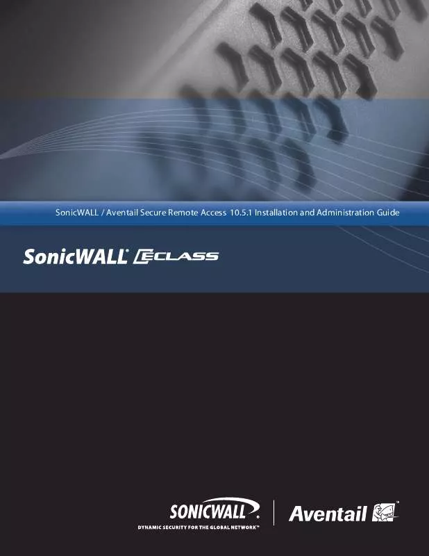 Mode d'emploi SONICWALL AVENTAIL 10.5.1