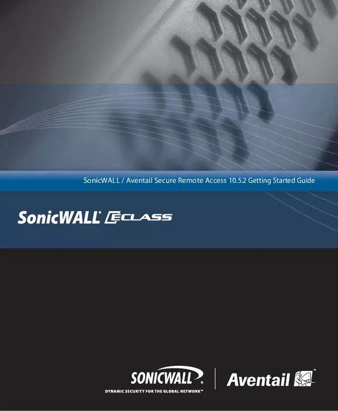 Mode d'emploi SONICWALL AVENTAIL 10.5.2
