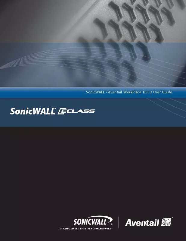 Mode d'emploi SONICWALL AVENTAIL WORKPLACE 10.5.2