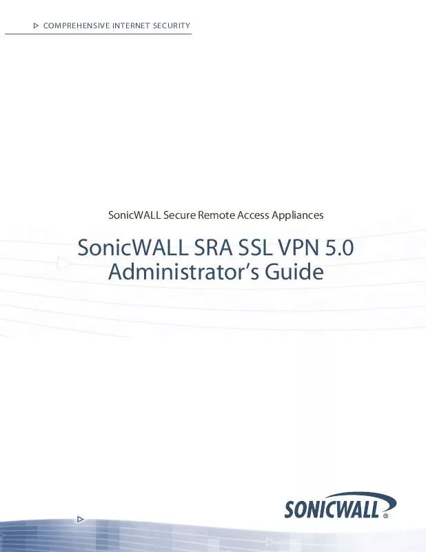 Mode d'emploi SONICWALL SRA SSL VPN 5.0