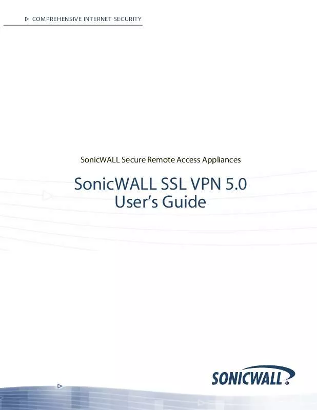 Mode d'emploi SONICWALL SSL VPN 5.0
