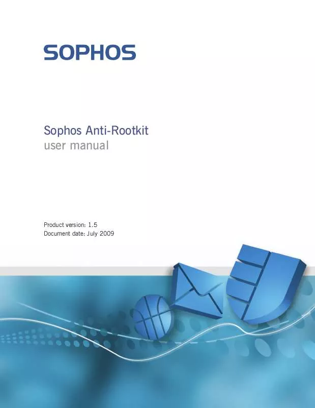 Mode d'emploi SOPHOS ANTI-ROOTKIT 1.5